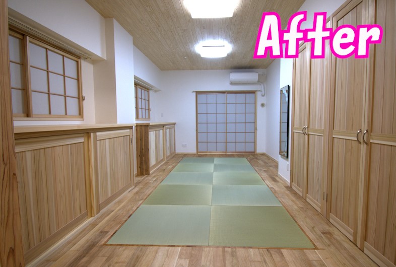 板床2室を1室の和室に | 河合工務店ブログ